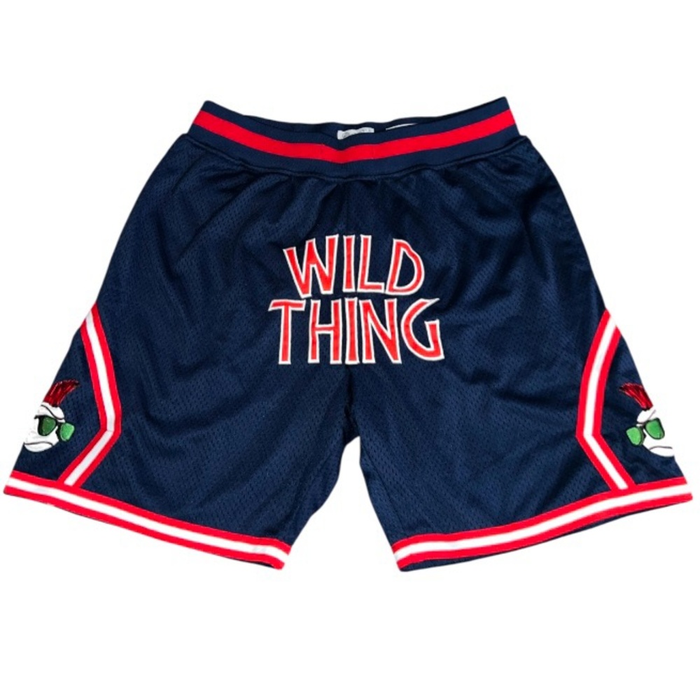 Wild Thing Ricky Vaughn Classic
Reels Gym Shorts XL Major
League Cleveland